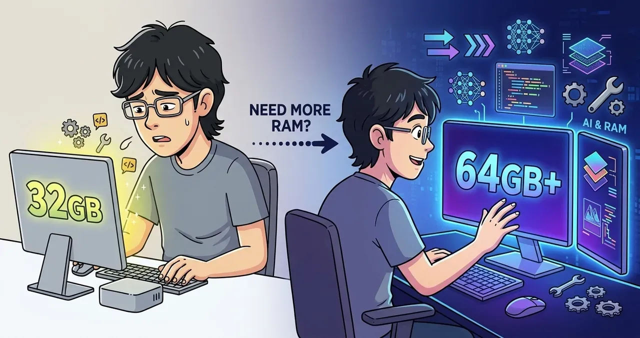 Mac mini のメモリは 64GB 必要？ M4 32GB を使い込んできて 64GB が欲しくなっている理由